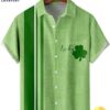 St. Patrick's Day Irish Lucky Clover Aloha Hawaiian Beach Summer Graphic Prints Button Up Shirt 3 St. Patrick s Day Irish Lucky Clover Aloha Hawaiian Beach Summer Graphic Prints Button Up Shirt m6xecf.jpg
