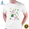 St Patrick’s Day Lucky Unicorn Holding a Four Leaf Clover T Shirt Tee