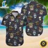 Stitch And Baby Yoda Star Wars Drinking Coffee Hawaiian Shirts