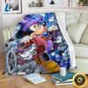 Wizard Mickey Fleece Blanket Funny Gift Bedding Decor Fans 7 Wizard Mickey Fleece Blanket Funny Gift Bedding Decor Fans 1