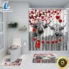 4 Piece Valentine's Day Cow Shower Curtain Sets Rustic Farmhouse Highland Cows Country Romantic Red Love Heart Tree Branches Wooden Rose Rugs Toilet Lid Cover Bath Mat Bathroom Curtains Set 3 4 Piece Valentines Day Cow Shower Curtain Sets Rustic Farmhouse Highland Cows Country Romantic Red Love Heart Tree Branches Wooden Rose Rugs Toilet Lid Cover Bath Mat Bathroom Curtains Set