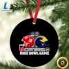 Alabama Crimson Tide Vs Michigan Wolverines Playoff Semifinal 2024 Rose Bowl Game Ornament