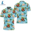 Baby Yoda Hugging Watermelons Seamless Tropical Colorful Flowers On Teal Polo Shirt 3 Baby Yoda Hugging Watermelons Seamless Tropical Colorful Flowers On Teal Polo Shirt