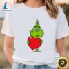 Baby Grinch Holding Heart Valentine Shirt Tee