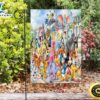 Best Disney All Characters Mickey Minnie Goofy Donald Pooh Lion King Princess Double Sided Printing Garden Flag