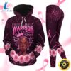 Breast Cancer Awareness Black Women Warrior Hoodie Leggings Set 1
