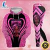 Breast Cancer Awareness Black Women Warrior Hoodie Leggings Set Survivor Gifts For Women Clothing Clothes Outfits 1