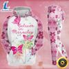 Breast Cancer Awareness Butterfly Hoodie Leggings Set 1