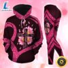 Breast Cancer Awareness Faith Cross Hoodie Leggings Set 1