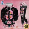 Breast Cancer Awareness Faith Cross Hoodie Leggings Set Survivor 1