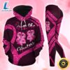 Breast Cancer Awareness Owl Hoodie Leggings Set Survivor Gifts For Women Clothing Clothes Outfits 1