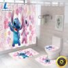 Cartoon Shower Curtain Bathroom Rug Set Thick Bath Mat Non Slip Toilet Lid Cover