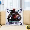 Charlotte Hornets NBA Basketball Captain America Thor Spider Man Hawkeye Avengers Square Pillow 1