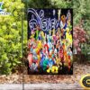 Disney All Characters Mickey Minnie Goofy Donald Pooh Lion King Princess 2 Double Sided Printing Garden Flag