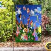 Disney All Characters Mickey Minnie Goofy Donald Pooh Lion King Princess 4 Double Sided Printing Garden Flag