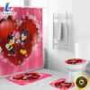 Disney Cartoon Mickey Minie Mouse Love Shower Curtain Sets, Bathroom Sets 2 Disney Cartoon Mickey Minie Mouse Love Shower Curtain Sets Bathroom Sets