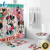 Disney Cartoon Mickey Minie Mouse Shower Curtain Sets Bathroom Sets