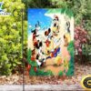 Disney Characters Mickey Goofy Donald Dancing Double Sided Printing Garden Flag 3 Disney Characters Mickey Goofy Donald Dancing Double Sided Printing Garden Flag