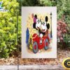 Disney Mickey Minnie Riding Car3 Double Sided Printing Garden Flag