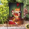 Disney Mickey Mouse Christmas Mickey And Minnie Red 6 Double Sided Printing Garden Flag