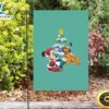 Disney Mickey Mouse Christmas Mickey And Pluto Blue 3 Double Sided Printing Garden Flag