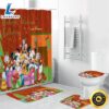 Disney Mickey Mouse Christmas Mickey Friends 3 Shower Curtain Non-Slip Toilet Lid Cover Bath Mat - Bathroom Set Fans Gifts 3 Disney Mickey Mouse Christmas Mickey Friends 3 Shower Curtain Non Slip Toilet Lid Cover Bath Mat Bathroom Set Fans Gifts
