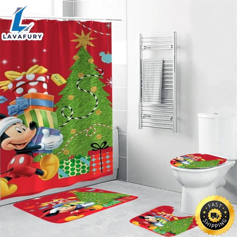 Mickey Minnie Mouse 01 Bathroom Sets Shower Curtain Sets Lavafury