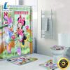 Disney Minnie And Daisy Print Shower Curtain Bath Math Toilet Lid Cover Mat 2 Disney Minnie And Daisy Print Shower Curtain Bath Math Toilet Lid Cover Mat