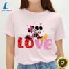 Disney Mickey And Minnie Valentines Love Shirt Tee