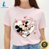 Disney Mickey Minnie Kissing Happy Valentines Day Shirt Tee