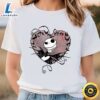 Disney Nightmare Before Christmas Valentines Jack Bat Heart T Shirt t shirt