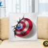 Edmonton Oilers NHL Hockey Captain Americas Shield Marvel Avengers Square Pillow