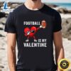 Football Lover Heart Dabbing Valentines Day Gift T-Shirt 2 Football Lover Heart Dabbing Valentines Day Gift T Shirt Tee