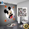 Gray Mickey Minnie Mouse Bathroom Set Shower Curtain Bath Mat Toilet Lid Cover 2 Gray Mickey Minnie Mouse Bathroom Set Shower Curtain Bath Mat Toilet Lid Cover
