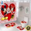 Happy Mickey And Minnie Waterproof Shower Curtain Bath Mat Toilet Cover Set Mat 3 Happy Mickey And Minnie Waterproof Shower Curtain Bath Mat Toilet Cover Set Mat