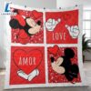 Happy Valentine’s Day Sweet Love Of Mickey Couple Cartoon Disney Gift Lover Blanket 3 Happy Valentine's Day Sweet Love Of Mickey Couple Cartoon Disney Gift Lover Blanket
