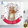 Happy Valentines Day Shower Curtain Cute Bear Bathroom Curtains Valentine Bathroom Decor Romantic Gift 3 Happy Valentines Day Shower Curtain Cute Bear Bathroom Curtains Valentine Bathroom Decor Romantic Gift
