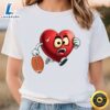 Heart American Football Valentines Day Boys Men Sports T-Shirt 3 Heart American Football Valentines Day Boys Men Sports T Shirt Tshirt