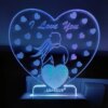 I Love You In Heart Shape 3d Illusion Led Night Lamp 3 I Love You In Heart Shape 3d Illusion Led Night Lamp