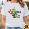 I Steal Hearts Dinosaur Valentines Day T-Shirt 3 I Steal Hearts Dinosaur Valentines Day T Shirt