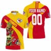 Kansas City Chiefs Afc West Champions Nfl Baby Yoda Baby Groot Hug Chiefs Ball Personalized Polo Shirt