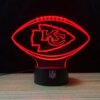 Kansas City Chiefs Nfl Light Lamp 3d
