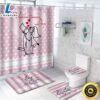 Love Kiss Couple Polka Dot Pattern Shower Curtain Sets Happy Valentines Day 3 Love Kiss Couple Polka Dot Pattern Shower Curtain Sets Happy Valentines Day