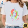 Lovely Rainbow Hair Cut Unicorn Hear Valentine T-shirt 2 Lovely Rainbow Hair Cut Unicorn Hear Valentine T shirt t shirt