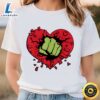 Marvel Hulk Smash Heart Valentine’s Day T Shirt Tee