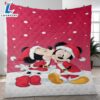 Merry Christmas Couple Love Mickey And Minnie Disney Gift Lover Blanket