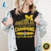 Michigan Wolverines Skyline Players Name 2024 Rose Bowl Game Champions Let's Go Blue Shirt