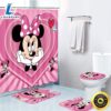 Mickey Minnie Mouse Bathroom Set Shower Curtain Bath Mat Toilet Lid Cover 2 Mickey Minnie Mouse Bathroom Set Shower Curtain Bath Mat Toilet Lid Cover