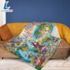 Mickey Mouse And Disney All Characters Fan Gift Disney Map Gift For Fan Magic Mickey Comfy Sofa Throw Blanket Gift