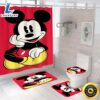 Mickey Mouse Sitting In Red Background Bathroom Accessory Set 2 Mickey Mouse Sitting In Red Background Bathroom Accessory Set